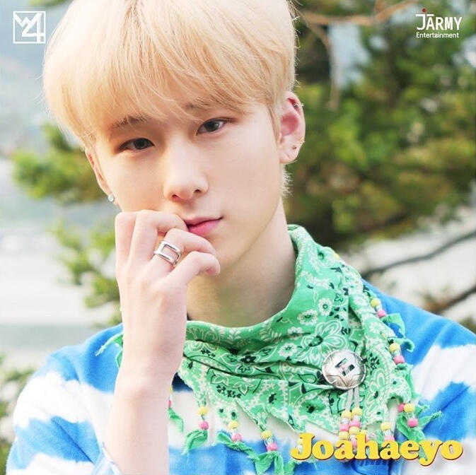 All of the members of the korean band W24, from left to right, Howon, Jiwon, Aaron, Yunsoo and Jonggil in the Top.